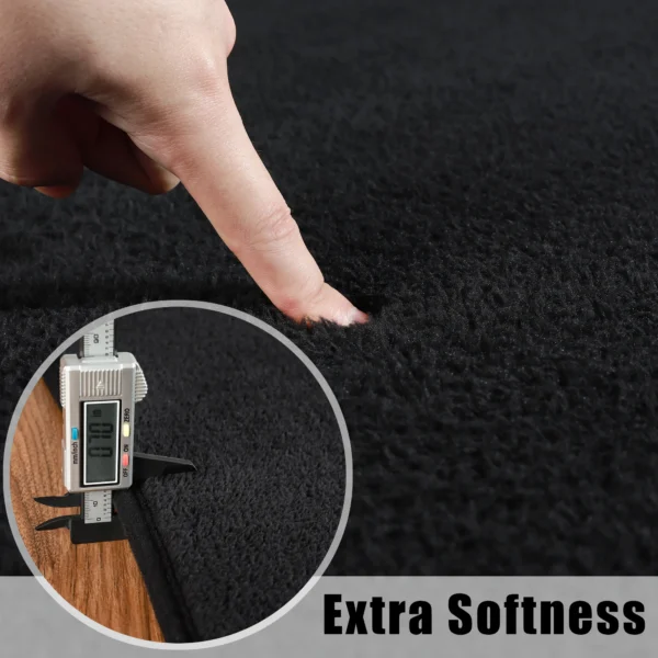 Black Rugs Living Room Carpet Nonslip Bedside Rugs Large Soft Floor Rug Children Game Mat Rectangular Home Decoratio - Image 5