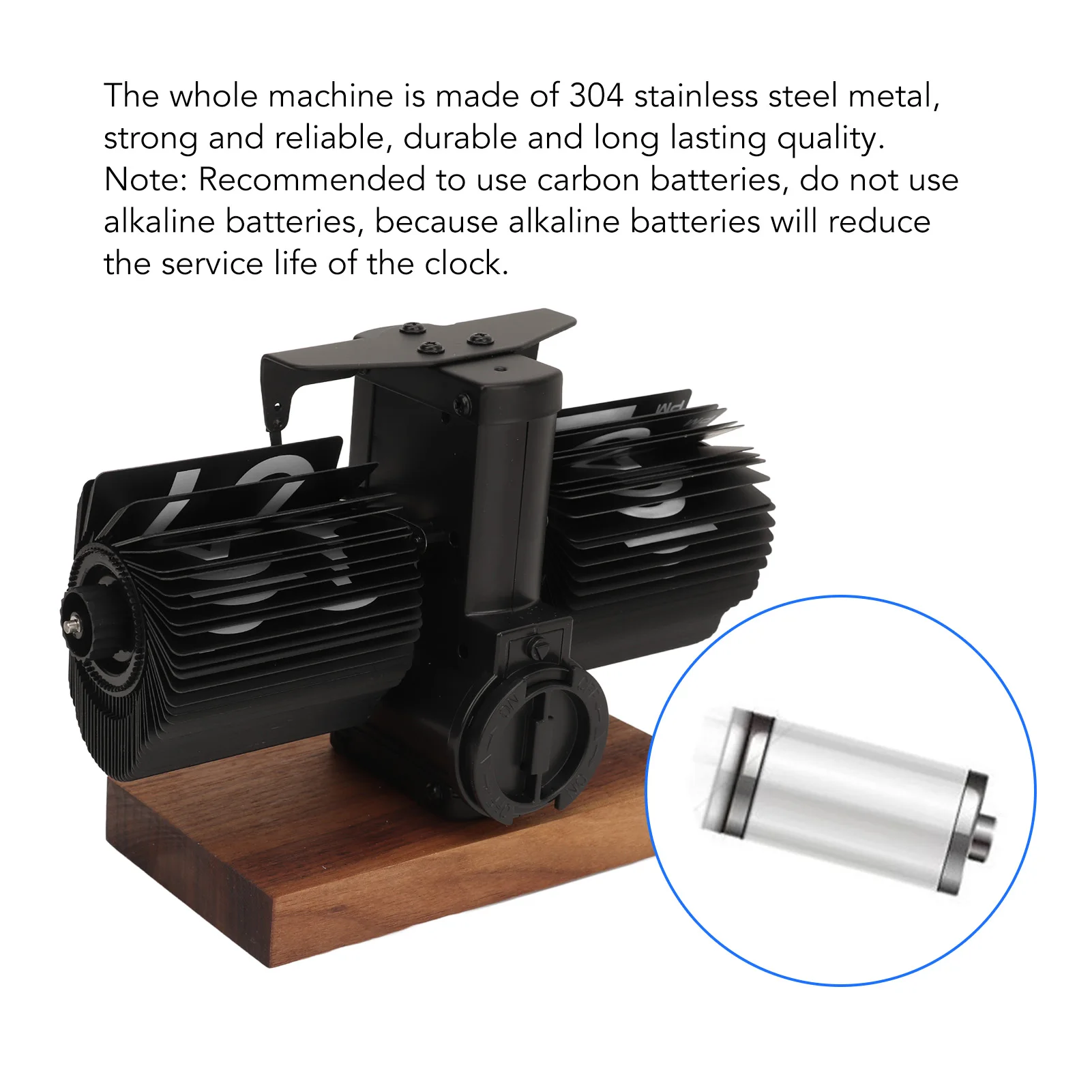 Vintage Digital Flip Page Clock Automatic Turning Battery Operated Mechanical Clock for Home Bedroom Office Decoration - Image 5