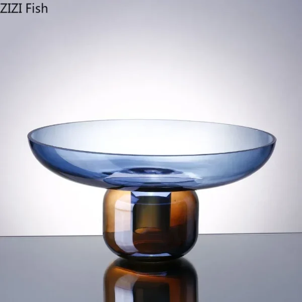 Gradient Colored Detachable Glass Vase Hydroponic Flower Pots Desk Decoration Artificial Flower Decorative Floral Arrangement - Image 4