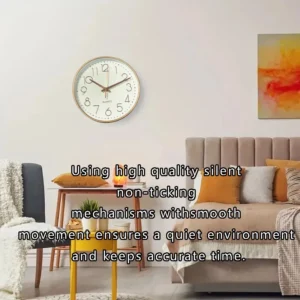 Modern Design Wall Clock Mute Does Not Tick for Kitchen Bedroom Home Decor Sending Friends - Image 4