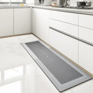 Super Absorbent Kitchen Floor Mat Crystal Velvet Pad Bath Pad Anti-Slip Carpet Kitchen Mats Wipeable Wash Long Strip Carpet - Image 2