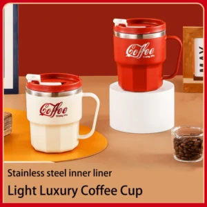 304 Stainless Steel Portable Coffee Mug, Light Luxury, Suitable for Home, Office, Water Cups, Beverage Cups, New Type - Image 2