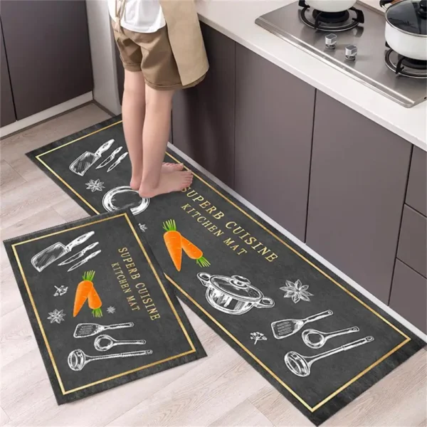 Kitchen Carpet Mats for Floor Bedroom Living Room Long Bedside Area Rug Soft Washable Carpet Anti Slip Bathroom Entrance Doormat - Image 3