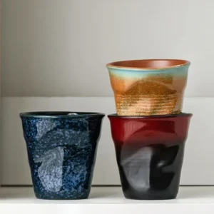 Ceramic Coffee Mug, Pottery Cups, Porcelain Tea Cup, Drinking Water, Teacup Mug, Kiln Change, 200ml, 1Pc - Image 3