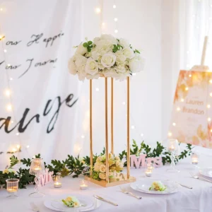 3/5/10 PCS/ LOT Flower Vase Gold Column Stand Metal Road Lead Wedding Centerpiece Flower Rack For Event Party Decoration - Image 4
