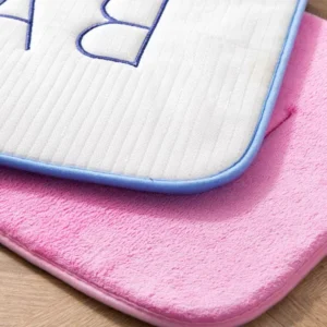 Anti Slip Mat Faux Cashmere Memory Foam Carpet Coral Fleece Super Absorbent Floor Mat Kitchen Living Room Bathroom - Image 5