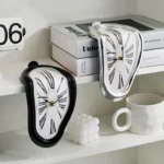 New Novel Surreal Melting Distorted Wall Clocks Surrealist Salvador Dali Style Wall Watch Decoration Gift Home Garden