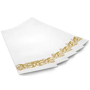 150pcs/set High-end Plastic Tableware Set, Wedding Plastic Plates, Party Transparent Tableware, Reusable Tableware - Image 5