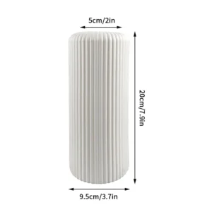 Creative Flower Vase Plastic Striped Flower Pot Decoration Floral Arrangement Display Bottle Desktop Plant Hydroponic Pot Decor - Image 6