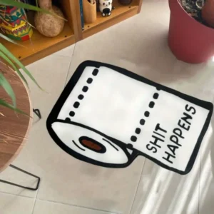 VIKAMA Imitation Cashmere Carpet Creative Halloween Ghost Bathroom Foot Mat Foyer Decorated With Pumpkin Non-Slip Foot Mat - Image 5
