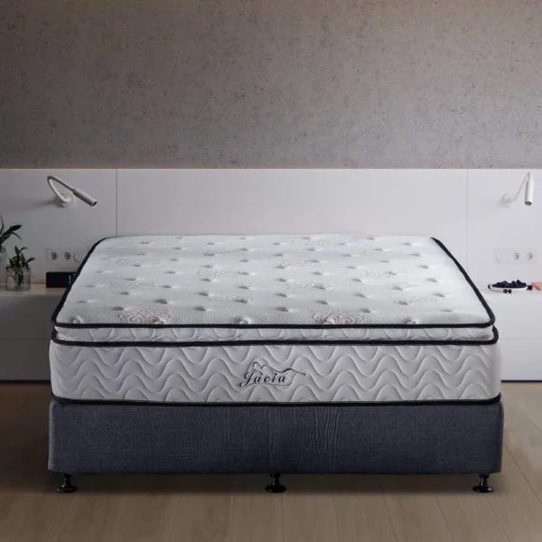 King Mattress 11.4 Inches Pillow Top Pocket Spring Hybrid Mattress Bed Mattresses Sleeping Sponge Mat Matress Bedroom Furniture - Image 2