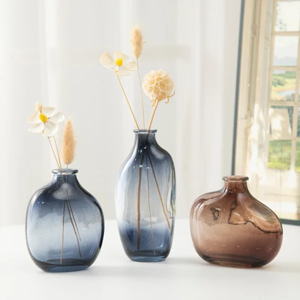 Decorative Flower Vase Retro Flowers Bottle Home Decoration Irregular Vase for Hydroponics Plant Room Decor Desktop Ornaments 꽃병