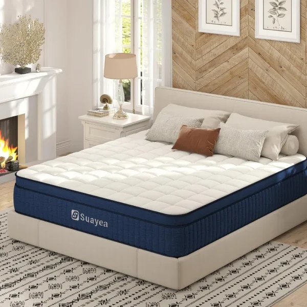 King Mattress, 12 Inch King Size Mattress in A Box, Ultimate Motion Isolation with Memory Foam Skin-friendly and Breathable - Image 6