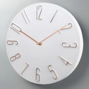 Bathroom simplicity Wall Clock Analog Wall Clock Large Number Wall Clock Silent Watch Home Living Room Office Bedroom 8 Inch - Image 3