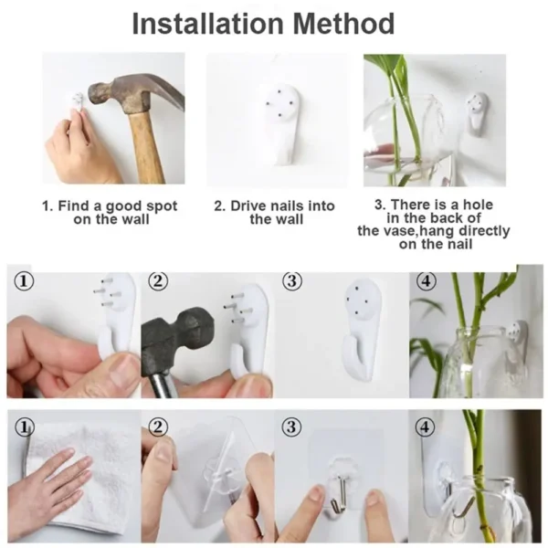 Irregular Shape Hydroponic Plants Glass Crafts Wall-mounted Fish Tank Hydroponic Vase Flower Pot Plant Container Flower Vase - Image 5