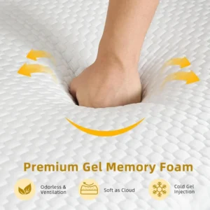 Twin XL Mattress Topper, 3 Inch Cooling Memory Foam Mattress Topper, Soft Vents Holes Bed Topper with Breathable - Image 3