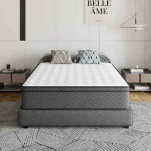 Queen Mattress, 10 Inch Innerspring Hybrid Mattress in a Box, Individually Pocket Coils for Motion Isolation & Cool Sleep - Image 4