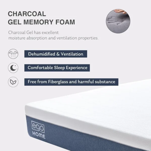 King Mattress 14 Inch, Memory Foam Mattress Bed in a Box, Back Pain Relief Mattresses Made in USA, Medium Firm Mattresses - Image 3