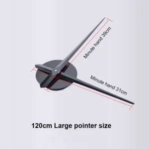 Soundless 90 To 120cm Large-sized 3D Number Poster Home Decoration DIY Wall Clock For Living Room Bedroom Study Hotel Big Decor - Image 5