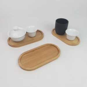 1PCS Tableware Solid Wood Round Dessert Plate Japanese-style Wooden Tray Snack Plate Dried Fruit Plate Wooden Plate - Image 3