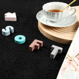 Black Rugs Living Room Carpet Nonslip Bedside Rugs Large Soft Floor Rug Children Game Mat Rectangular Home Decoratio - Image 4