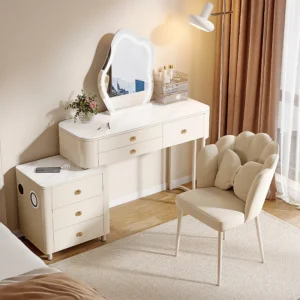 Makeup Shelf Dressing Table Dressers Vanity Desk Closets Sideboards Dressing Table Light Tavolo Da Trucco Bedrooms Furniture - Image 2