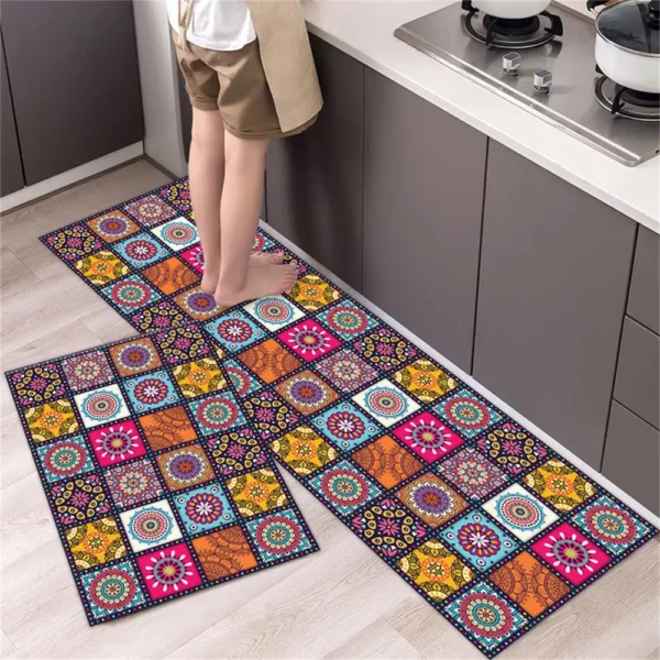 Kitchen Carpet Mats for Floor Bedroom Living Room Long Bedside Area Rug Soft Washable Carpet Anti Slip Bathroom Entrance Doormat - Image 2