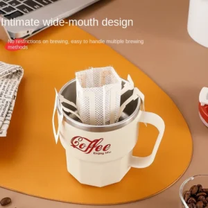 304 Stainless Steel Portable Coffee Mug, Light Luxury, Suitable for Home, Office, Water Cups, Beverage Cups, New Type - Image 3