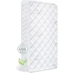 Premium Dual-Sided Crib & Toddler Mattress,100% Knitted Fabric-Hypoallergenic,5" Firm Soft Crib Mattress, Non-Toxic Fits Standar