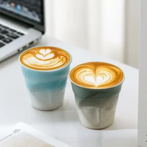 Ceramic Coffee Mug, Pottery Cups, Porcelain Tea Cup, Drinking Water, Teacup Mug, Kiln Change, 200ml, 1Pc - Image 4
