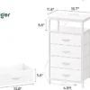 white-4-drawers