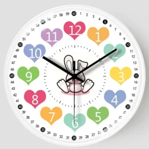 Silent Wall Clock For Student,Teaching Clock For Classrooms,Non Ticking Learning Clock,Wall Decor,Educational Tool - Image 5